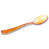 Plastic Spoon Premium Orange 16cm (10 Units) 