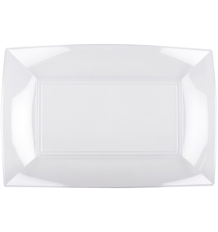 Plastic Tray Clear "Nice" 34,5x23 cm (60 Units)