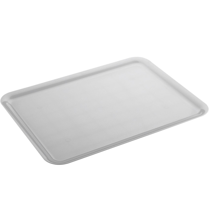 Plastic Tray White 37x50cm (4 Units) 