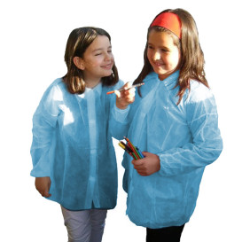 Disposable Kids Lab Coat TST PP Velcro Blue (1 Unit) 