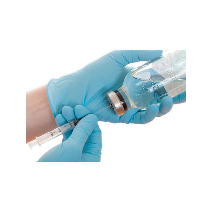 Nitrile Gloves Blue Size M AQL 4 (100 Units)