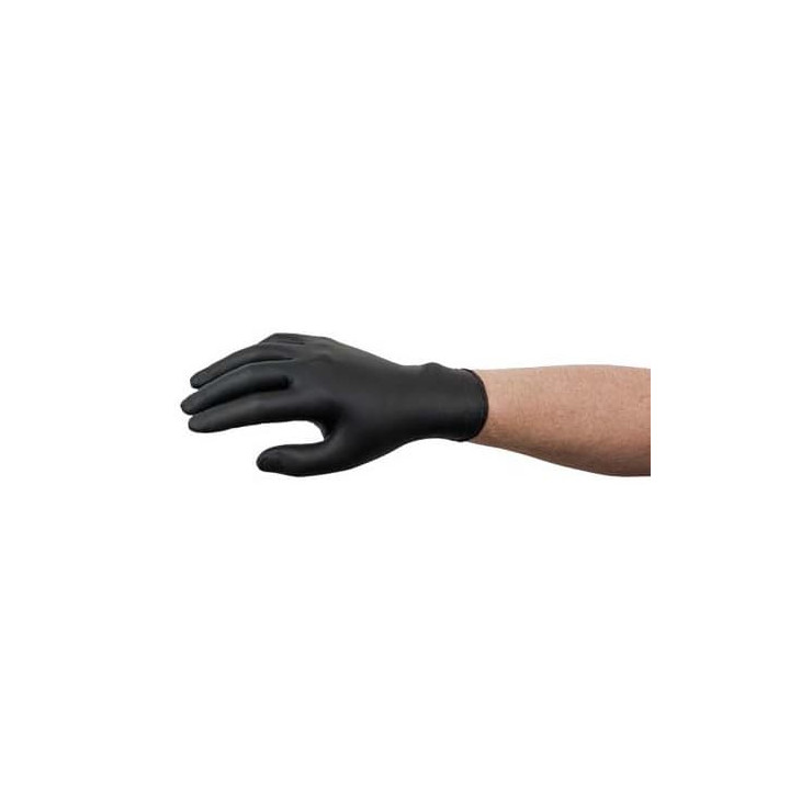Nitrile Gloves Black Size L AQL 1.5 (1000 Units)