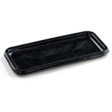 Plastic Platter Rectangular Shape Marble 35X16 cm (5 Units) 