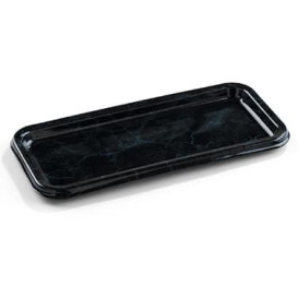 Plastic Platter Rectangular Shape Marble 35X16 cm (50 Units)