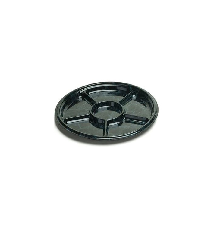 Plastic Tray Marble 6C 30 cm (5 Units) 