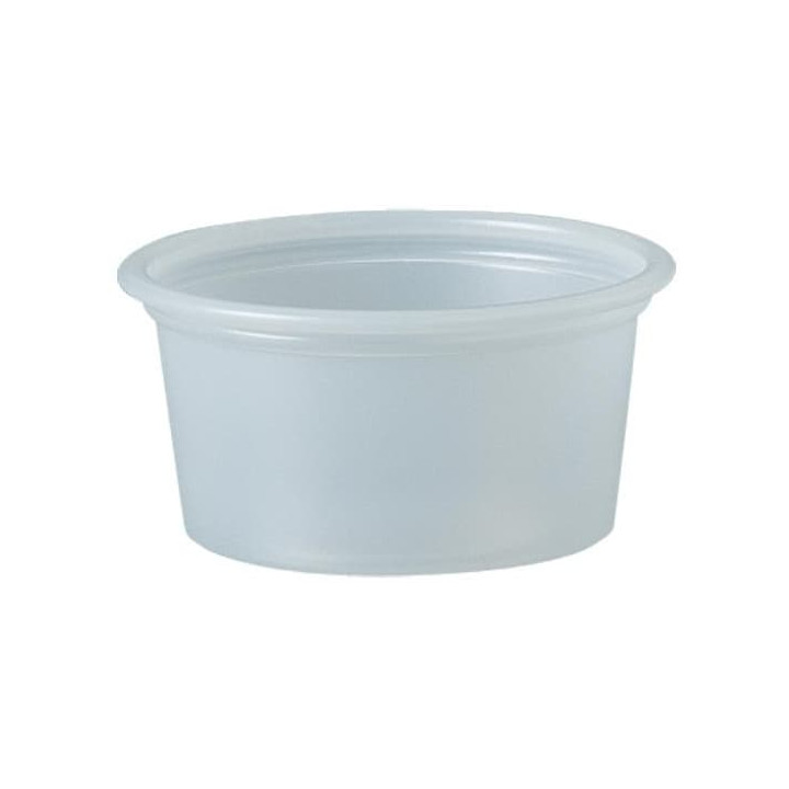 Plastic Souffle Cup PS Clear 22ml Ø4,8cm (250 Units)  