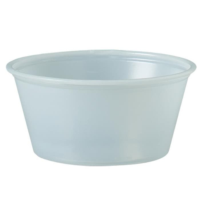 Plastic Souffle Cup PS Clear 100ml Ø7,3cm (250 Units)  