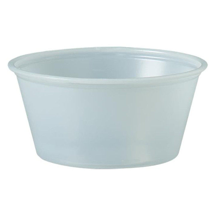 Plastic Souffle Cup PS Clear 100ml Ø7,3cm (250 Units)  