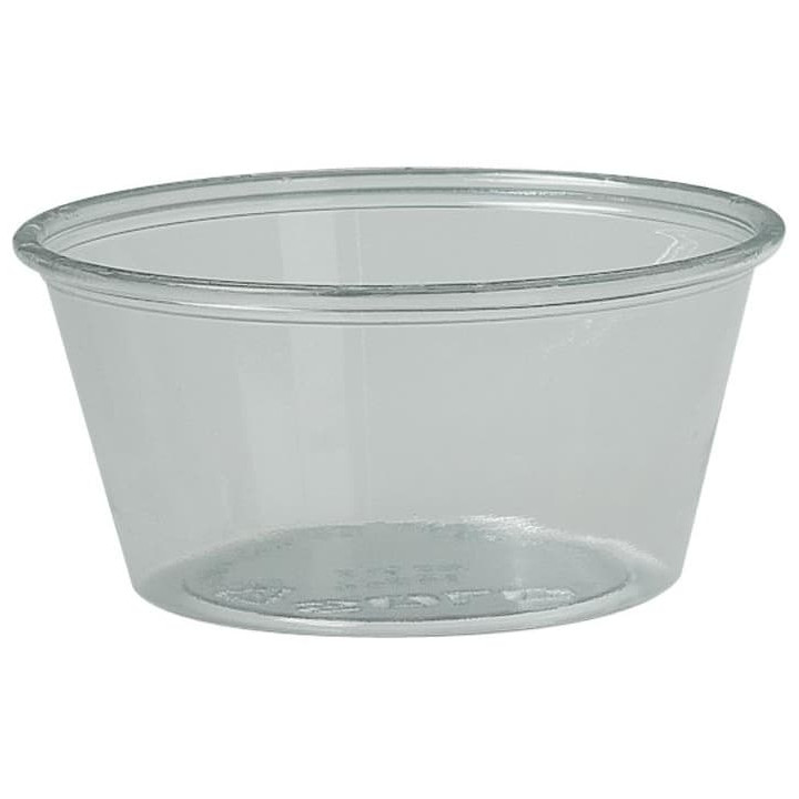 Plastic Souffle Cup PS Clear 100ml Ø7,3cm (250 Units)  