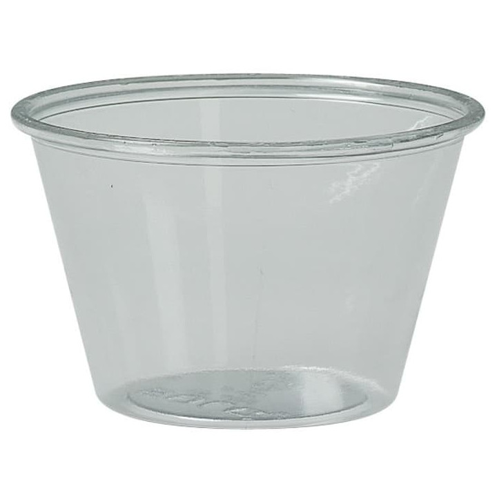 Plastic Souffle Cup PS Clear 120ml Ø7,3cm (2500 Units)