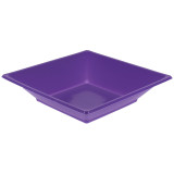 Plastic Plate Deep Square shape Lilac 17 cm (5 Units) 