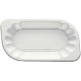 Plastic Tray White 17,5x9,5x4cm 300ml (1500 Units)