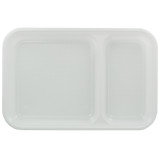 Plastic Compartment Tray White 2C 27x18cm (50 Units) 