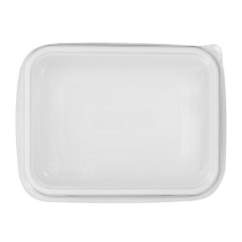 Plastic Lid for Tray Clear 12,7x9,1x4,2cm (100 Units)  