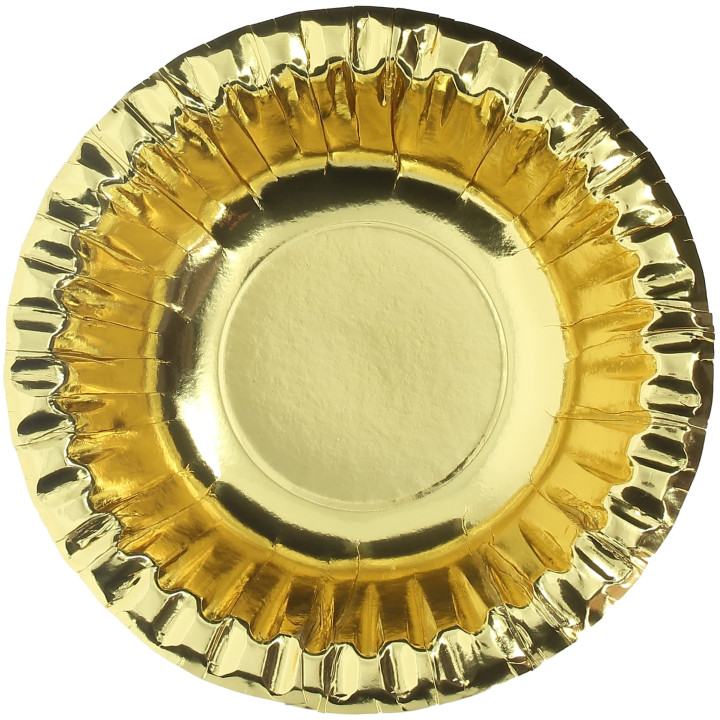 Paper Bowl "Party" Gold Ø16cm (90 Units)