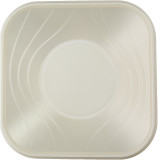 Plastic Bowl PP Square shape "X-Table" Pearl 18x18cm (8 Units) 