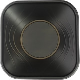 Plastic Bowl PP Square shape "X-Table" Black 18x18cm (8 Units) 