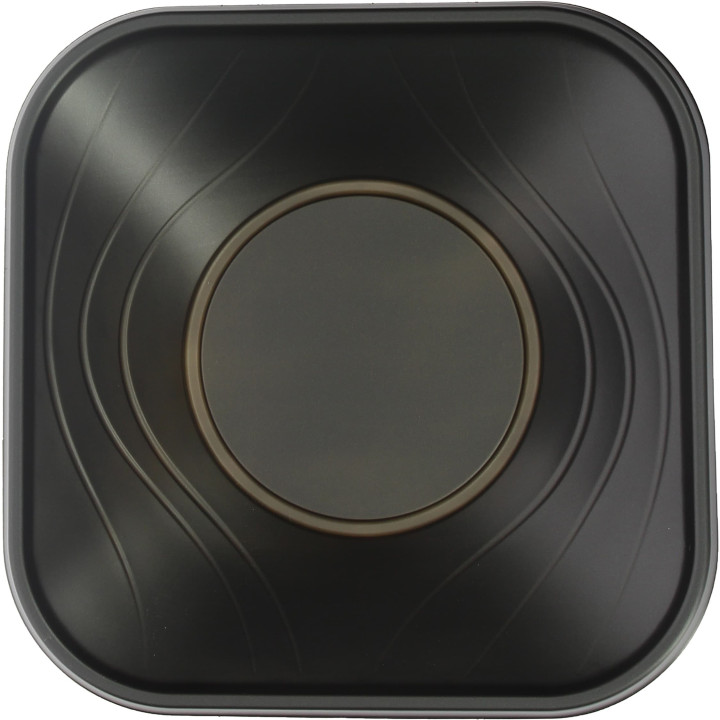 Plastic Bowl PP Square shape "X-Table" Black 18x18cm (120 Units)
