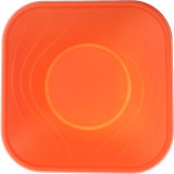 Plastic Bowl PP Square shape "X-Table" Orange 18x18cm (8 Units) 