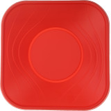 Plastic Bowl PP Square shape "X-Table" Red 18x18cm (8 Units) 