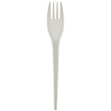 Cornstarch Fork PLA Biodegradable White 17,5cm (15 Units) 