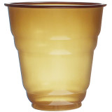 Plastic Cup PS Vending "Design" Brown 166ml Ø7,0cm (100 Units)  