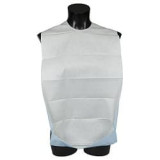 Disposable Adult Bib with Pocket White Economy 36x65cm (125 Units)  