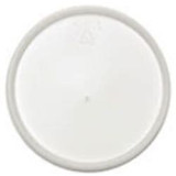 Plastic Lid PS Flat for Foam Container Ø12,7cm (100 Units)  