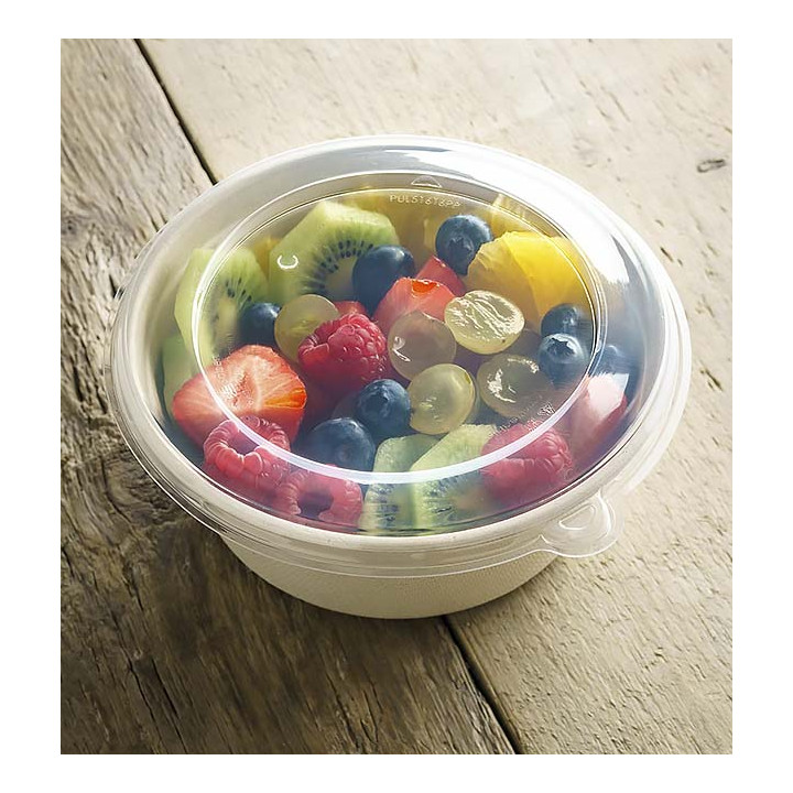 Plastic Lid PP Clear for Bowl 500ml Ø15cm (100 Units)  