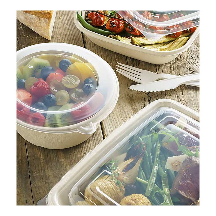 Plastic Lid PP Clear for Bowl 500ml Ø15cm (500 Units)