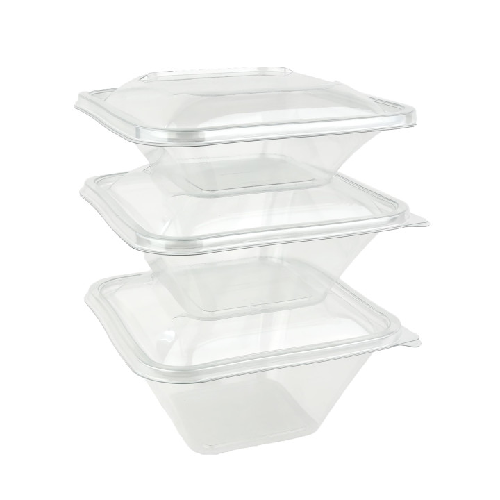 Plastic Bowl PET "Impression" 750ml 17x17x6cm (50 Units) 