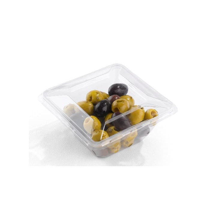 Plastic Mini-Bowl PET Heat Sealable 175ml 9x9x4cm (50 Units) 