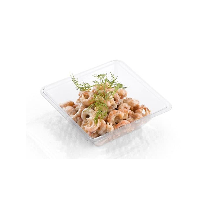 Plastic Mini-Bowl PET Heat Sealable 175ml 9x9x4cm (50 Units) 