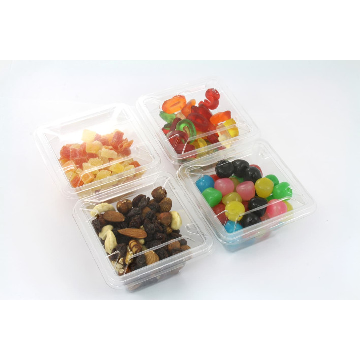 Plastic Mini-Bowl PET Heat Sealable 250ml 9x9x6cm (600 Units)