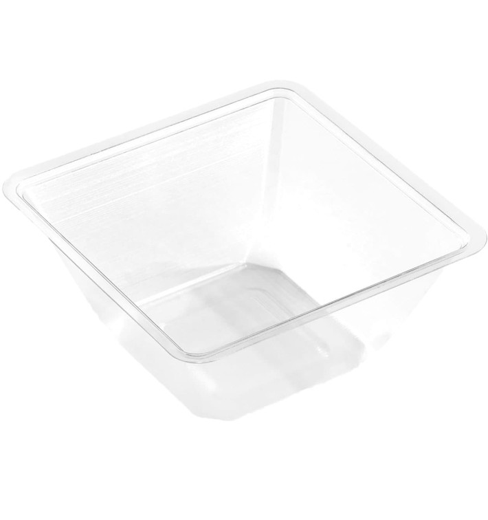 Plastic Mini-Bowl PET Heat Sealable 250ml 9x9x6cm (600 Units)