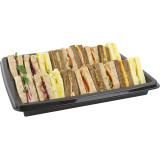 Plastic Tray Rectangular Shape Black 31,6x25,6x4cm (25 Units) 