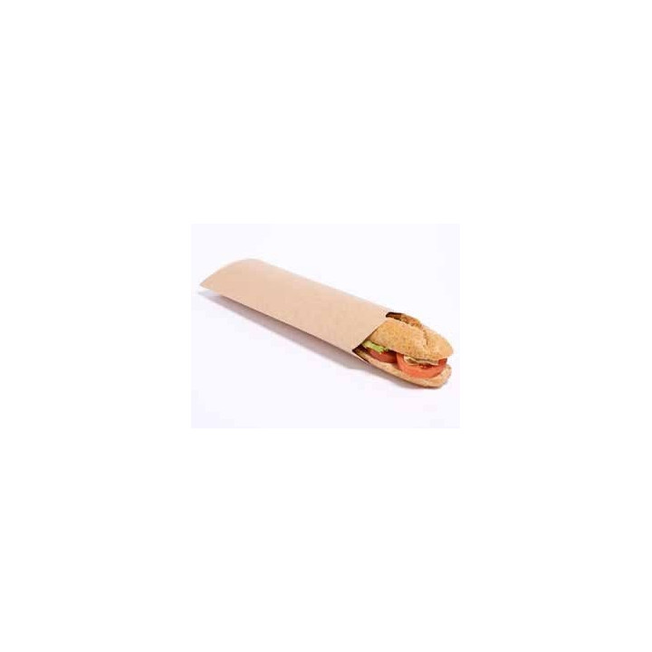 Paper Baguette Container Kraft Easy Opening (25 Units)