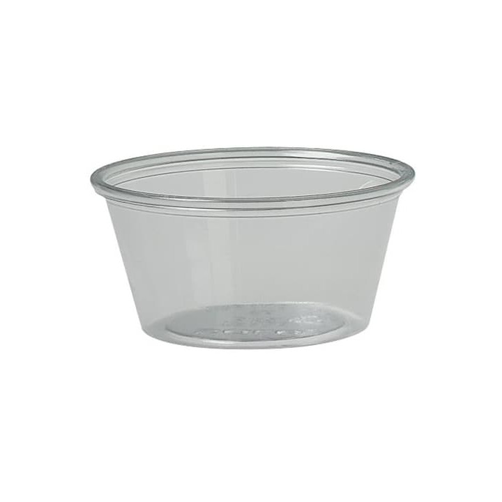 Plastic Souffle Cup PET Clear 2Oz/60ml Ø6,6cm (250 Units)  