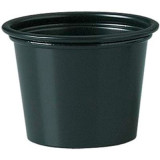 Plastic Souffle Cup PP Black 30ml Ø4,8cm (250 Units)  