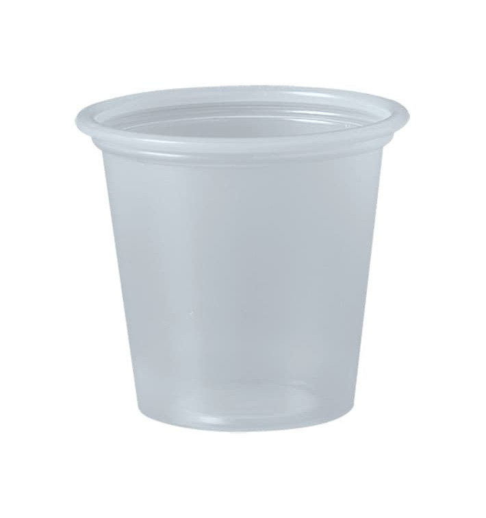 Plastic Souffle Cup PP Clear 35ml Ø4,8cm (250 Units)  