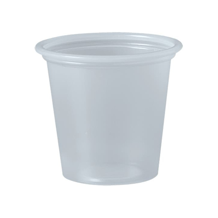 Plastic Souffle Cup PP Clear 35ml Ø4,8cm (250 Units)  