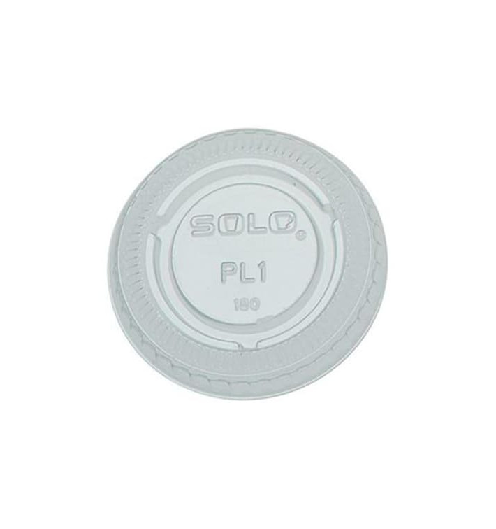 Plastic Lid PET Crystal Closed Flat Ø4,8cm (2500 Units)