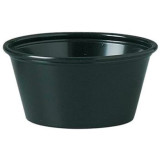 Plastic Souffle Cup PP Black 60ml Ø6,6cm (125 Units)  