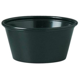 Plastic Souffle Cup PP Black 60ml Ø6,6cm (2500 Units) 