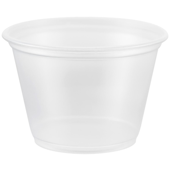 Plastic Souffle Cup PP Clear 75ml Ø6,6cm (125 Units)  