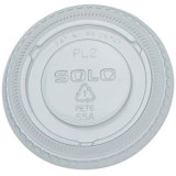 Plastic Lid PET Crystal Closed Flat Ø6,6cm (100 Units)