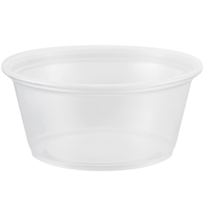 Plastic Souffle Cup PP Clear 100ml Ø7,3cm (125 Units)  