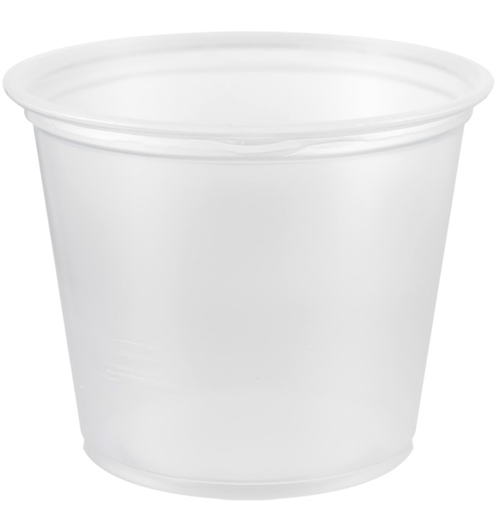 Plastic Souffle Cup PP Clear 165ml Ø7,3cm (125 Units)  
