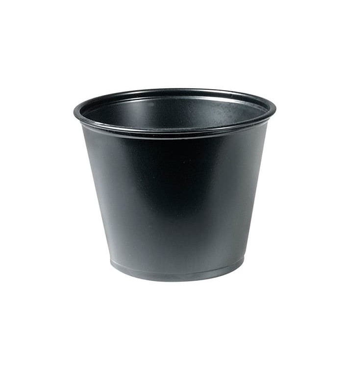 Plastic Souffle Cup PP Black 165ml Ø7,3cm (125 Units)  