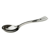 Plastic Teaspoon PS Metallized 13 cm (100 Units)  